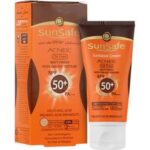 کرم ضد آفتاب SPF50 فاقد چربی سان سیف مناسب پوست های چرب و آکنه ای