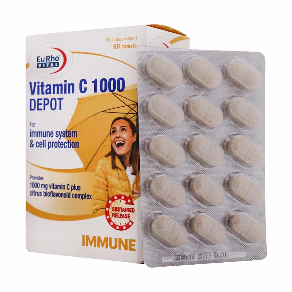قرص ویتامین C 1000 میلی گرم دپو یورووی ویتامین سی 1000 میلی گرم دپو - Image 1